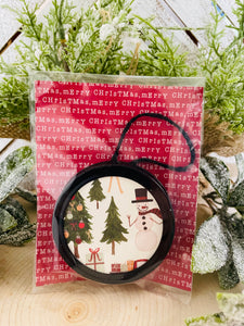 Canning lid Christmas ornament